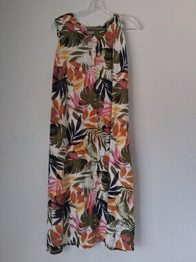 d&co. naturals women's size XL multicolored midi dress